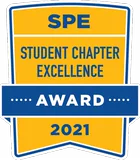 2021 SPE Student Chapter Excellence Award badge